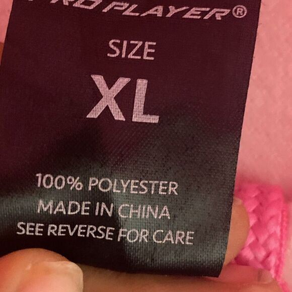 Pro player Hoodie Women Size XL Pink Top Zip Up - Picture 4 of 7